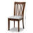Londonshire Aaditiya Modern And Contemporary Grey Fabric Upholstered Walnut Brown Finished Wood Dining Chair Set