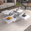 Table basse en placage de marbre