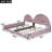 Upholstered Velvet Scalloped Bed