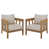 Oak/Ivory