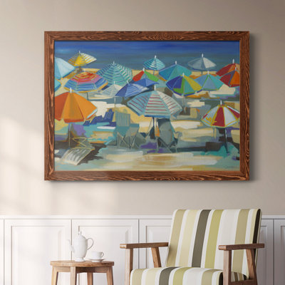 Plage, Bingo - Reproduction d'art sur toile encadrée