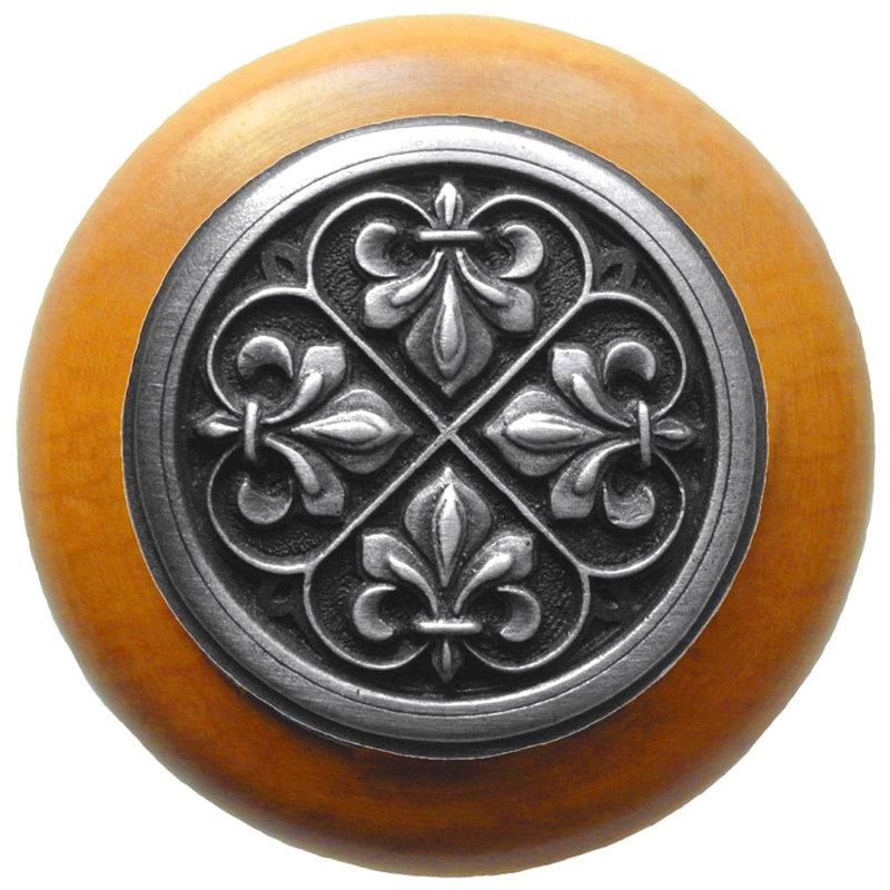 Olde World Mushroom Knob, Antique Pewter