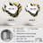 Golden Circular Universe VII - Geometric Asymmetrical Mirror, Black Cloud Unique Wall Mirror, Printed Metal Art-1499388240