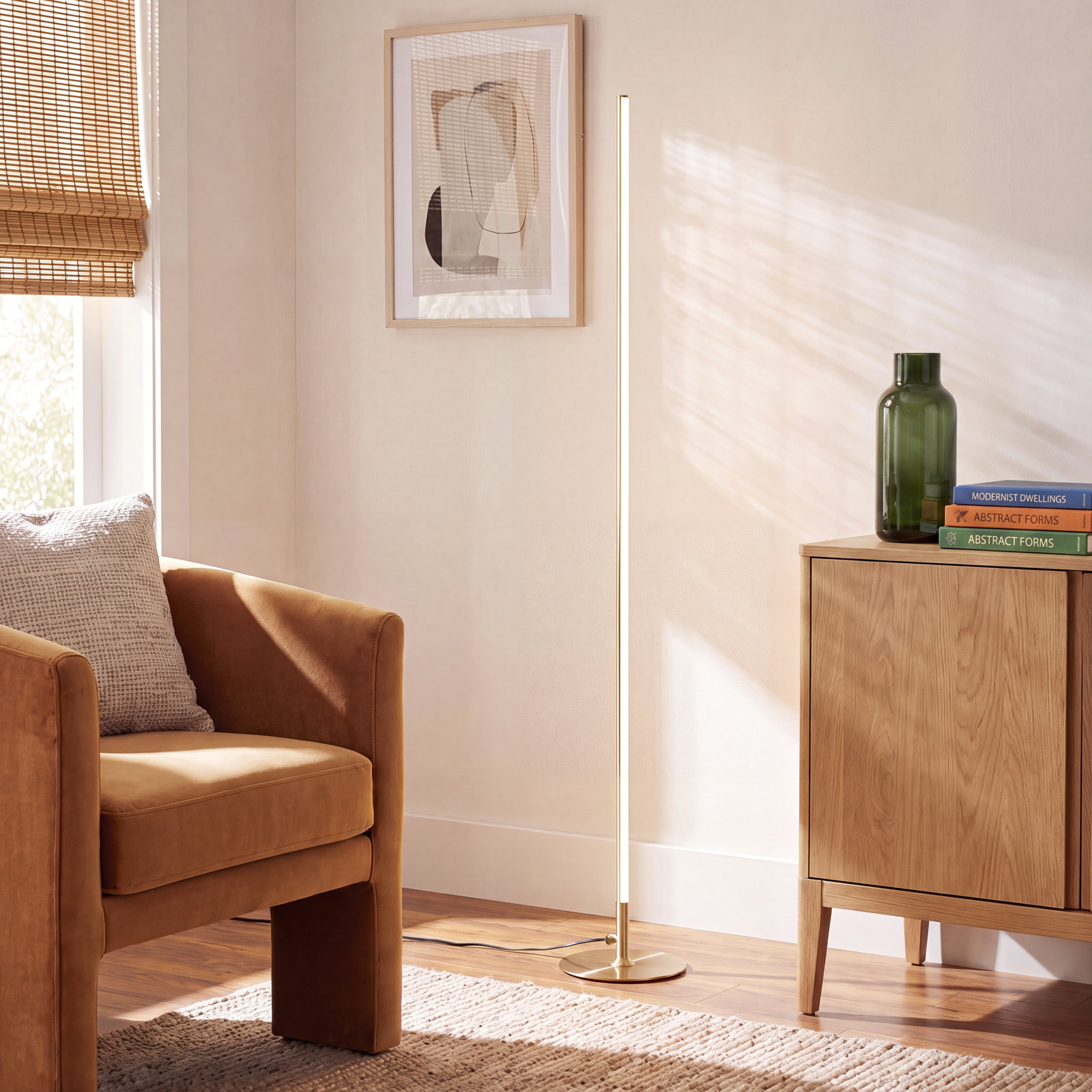 Juaquin 59.5'' Dimmable LED Floor Lamp, Gold