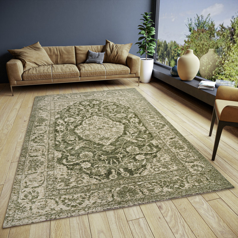 Catania Green Rug, Rectangular 160 x 235cm