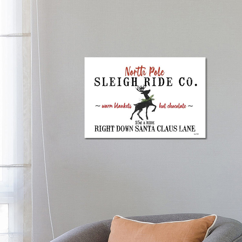 Sleigh Rides by House Fenway - Wrapped Canvas Print, 66.04 cm H x 45.72 cm W