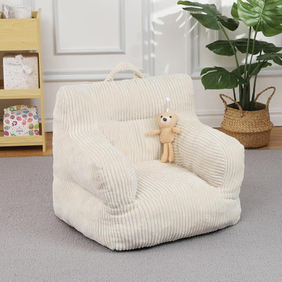 Kids Bean Bag Chair, Comfy Toddler Chair For Boys And Girls, Soft Corduroy Cover Lazy Sofa For Gaming, Reading And Napping by Trule
