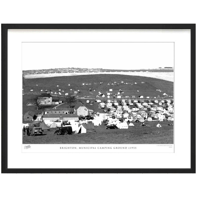 Brighton, Municipal Camping Ground C1955 by Francis Frith - Single Picture Frame Print, 40cm H x 50cm W x 2.3cm D