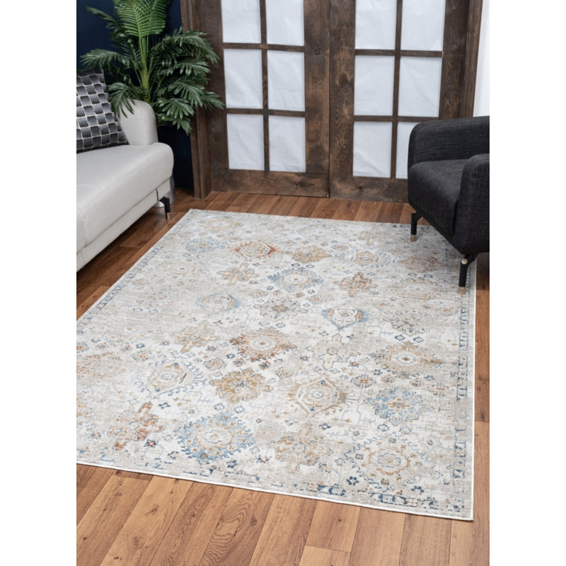 Hette Oriental Indoor Rug, Rectangle 7'10" x 10'3"