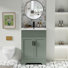 Meuble-lavabo simple 24 po avec comptoir en céramique Breonica