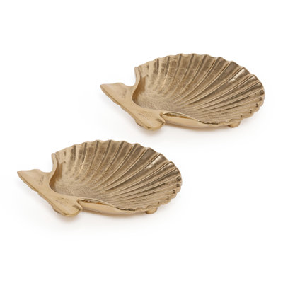 Ensemble de 2 plateaux Sanibel Shell