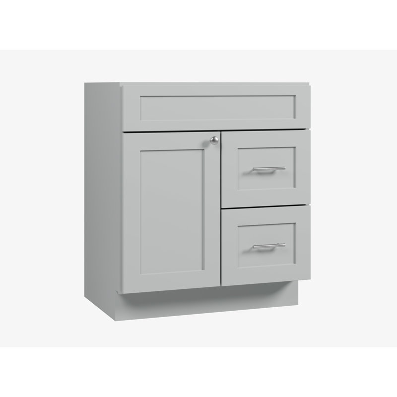 Meuble-lavabo avec tiroir 30 po Disar, Gris