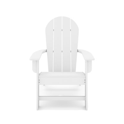 Chair - Weather , Ergonomic White For Outdoor Comfort Lumber Color. , Enjoyment. Stainless Steel Hardware. Garden, Patio, Pool