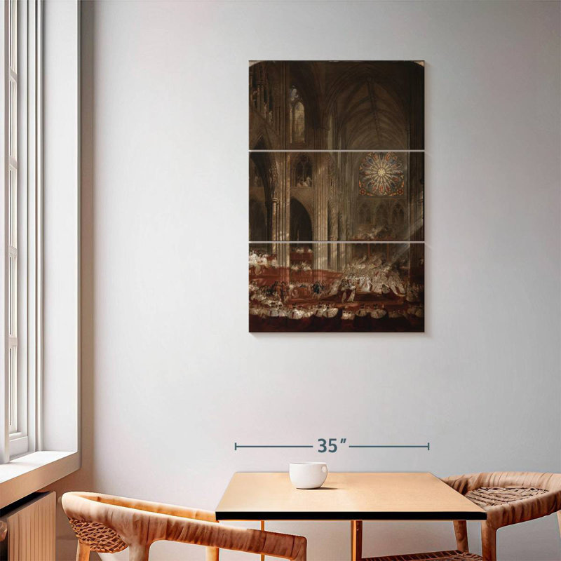 Couronnement Masam de la reine Victoria, H 57 po x l 36 po
