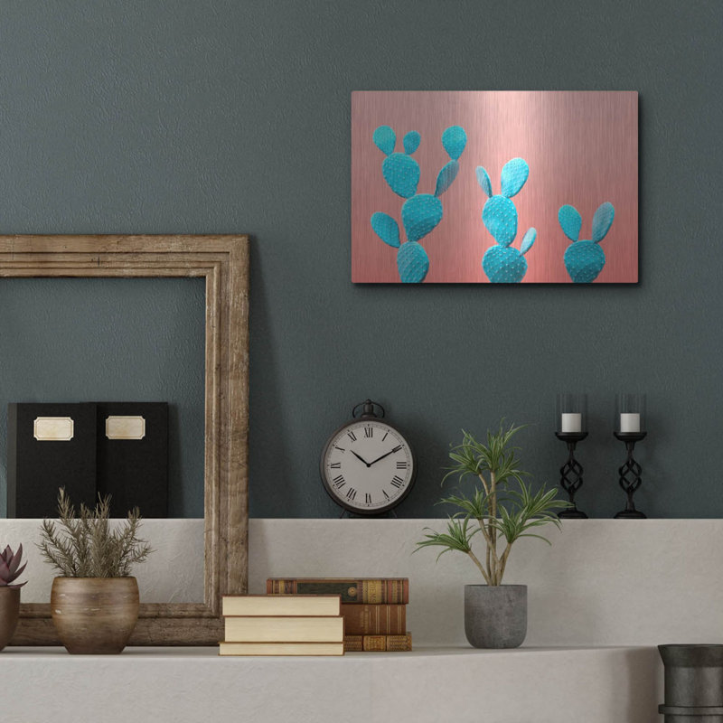«Spikey Rabbits», art mural en métal, 36 po x 24 po, H 12 po x l 16 po