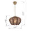 Lustre ajustable en bois
