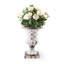 Violet Check Pedestal Urn