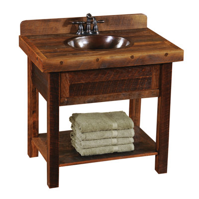 Meuble-lavabo avec tablette Fireside Lodge Barnwood
