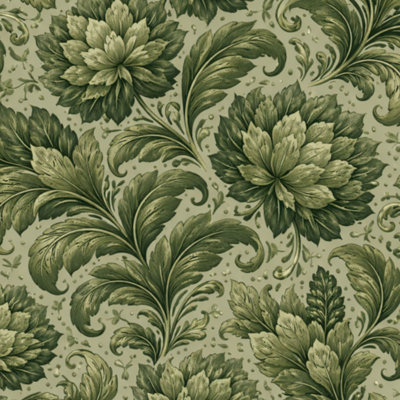 Rouleau de papier peint pelez et collez amovible vert olive l 23,6 po x H 118 po