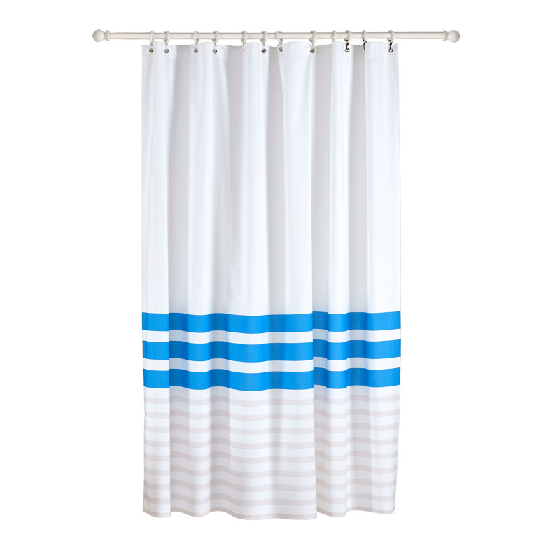 Rideau de douche Brooks Brothers, Bleu