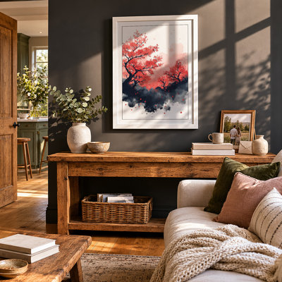 Blossoms In Mist Japandi - Print