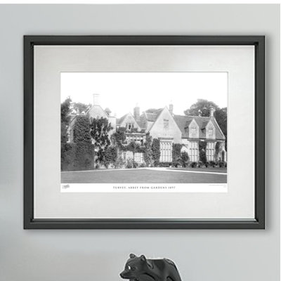Turvey, Abbey From Gardens 1897 - Single Picture Frame Print