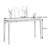 Black Walnut Solid Wood Entryway Console-106687020