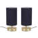 Romica Pair of Touch Table Lamps with Fabric Shades