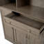 Grande armoire de rangement pour garde-manger autoportante traditionnelle avec huche et armoire latérale avec tablettes réglables Traditional-105762889