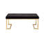 Banc en fausse fourrure et champagne Boice