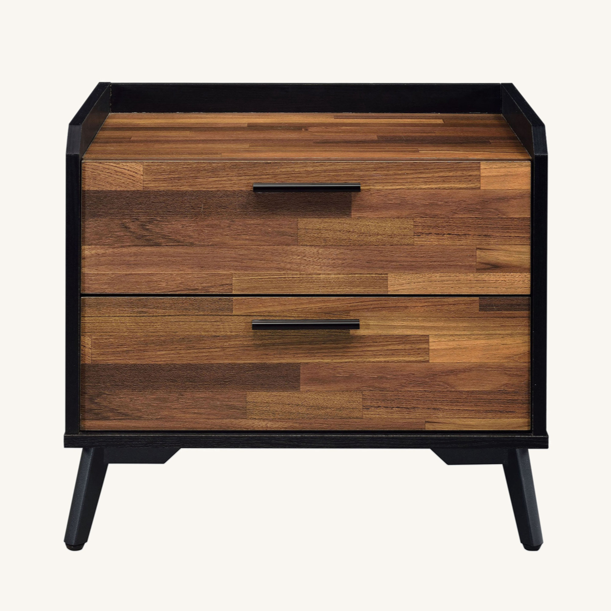 George Oliver Mahjabi Wood+Metal Nightstand | Wayfair