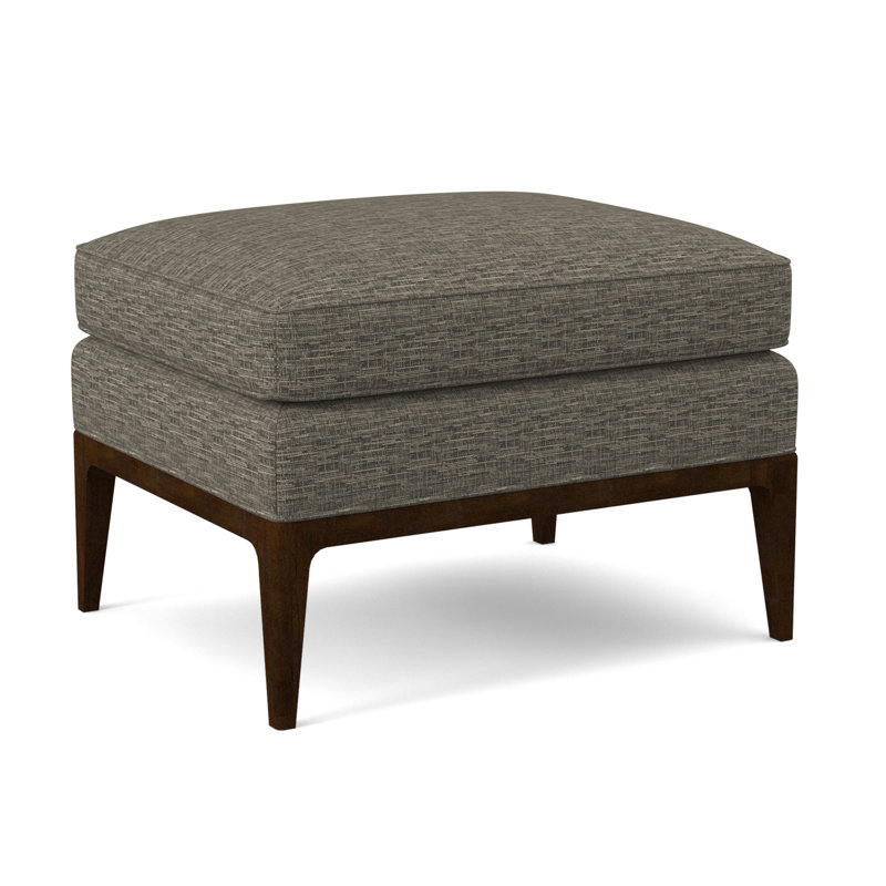 Claxton Ottoman, Maya Wheat, American Walnut
