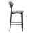 Modern Black Metal Frame Fabric Bar Stools-754774263