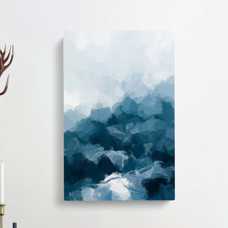 Cloudy Mood in Abstract - Wrapped Canvas, 60cm H x 40cm W x 3cm D