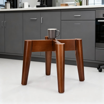 Support à plante Mid-Century moderne pour plantes d'intérieur, support de pot de fleurs en bois de hêtre fabriqué à la main pour la décoration intérieure