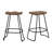Abreu Swivel Counter Stool with Steel Frame-764602897