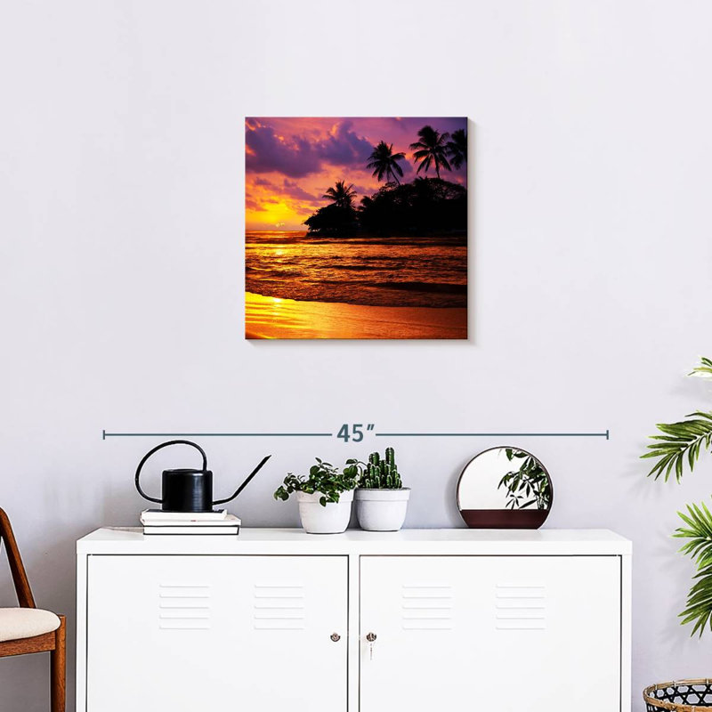Silhouette de palmiers tropicaux Gillard