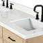 Meuble-lavabo double en bois massif 66 po avec plateau en quartz Carrara de 1,5 po Thornaby-1295182540-1280306991
