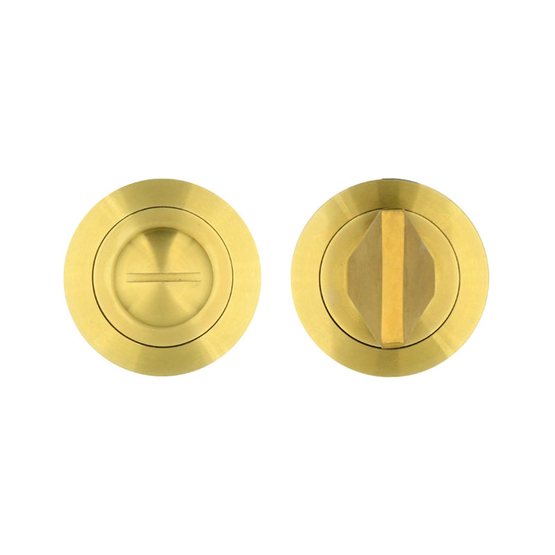 Turn and Release Rose/Rosette, Brass (Satin)