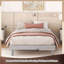 Base de lit plateforme flottante simple gris moderne - panneau de particules robuste, aucun sommier nécessaire-890589646