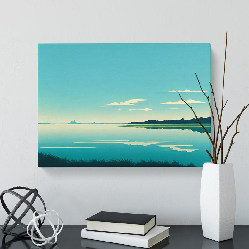 View Of The Lake - Wrapped Canvas, 50cm H x 76cm W x 3cm D