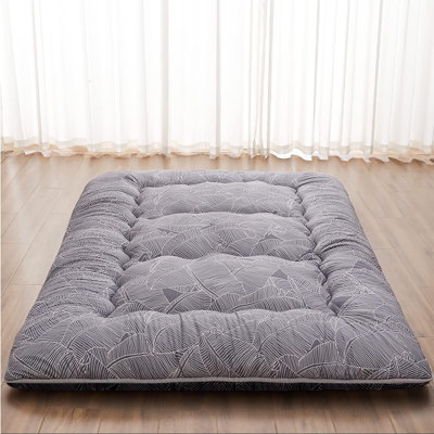 Japanese Floor Mattress, Japanese Futon Mattress Foldable Mattress, Roll Up Mattress Tatami Mat With Washable Cover, Easy To Store And Portable For Ca by Latitude Run