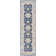 Tapis oriental bleu / gris tissé à la machine