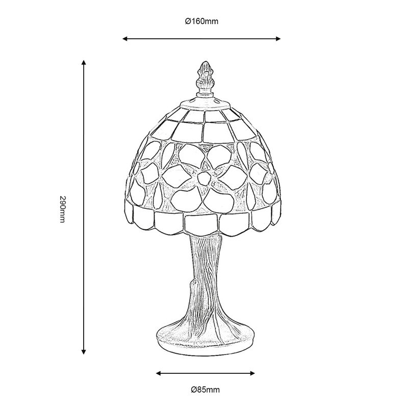 Brentwood Metal Table Lamp