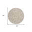 Tapis d'intérieur rond 8 po