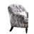 Pattern Fabric Chair W/Pillow