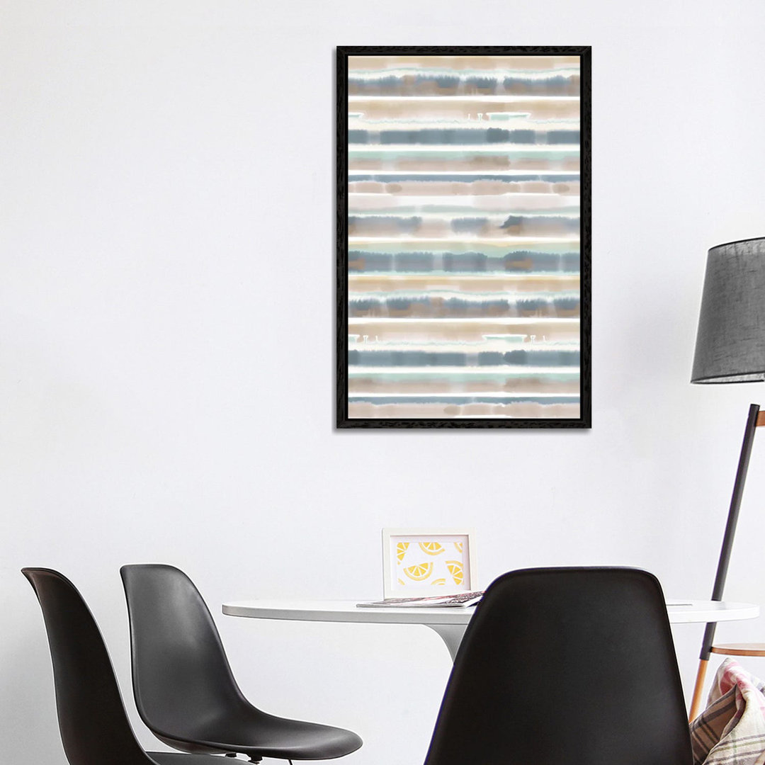 Watercolor Stripe Earthy by Jacqueline Maldonado - Print on Canvas