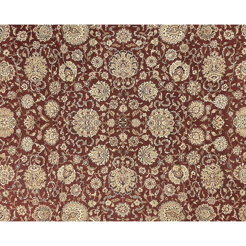 Hand Knotted Oriental Area Rug in Navy/Red/Black, Rectangle 11' x 18'