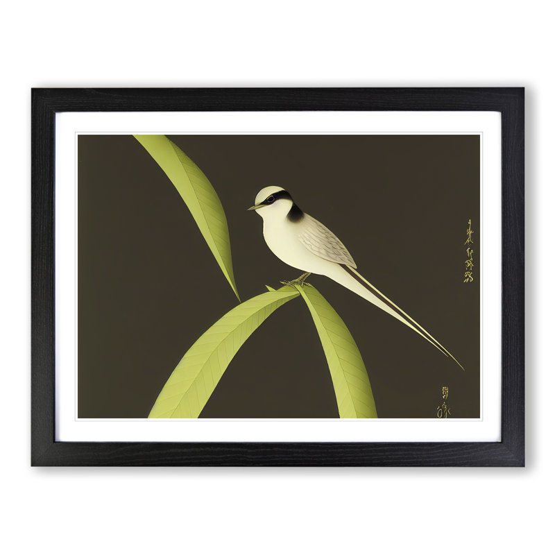 Fierce Swallow Bird - Single Picture Frame Print, Black Framed, 46cm H x 64cm W x 2cm D