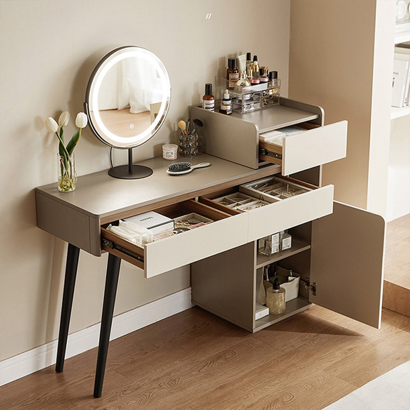 Makeup Vanity with Light mirror,3 drawers